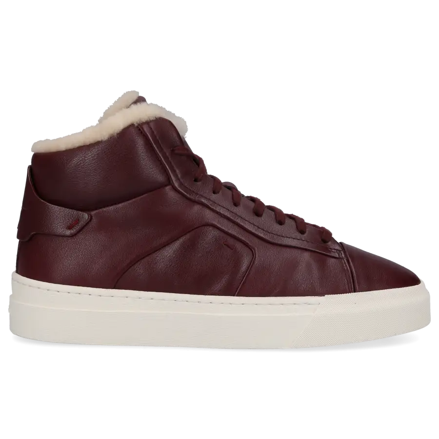 Santoni - Sneaker high 60943 Kalbsleder - rot