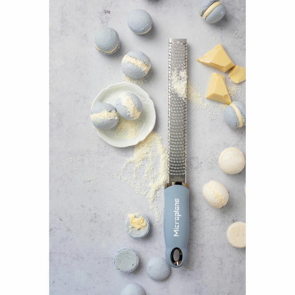Microplane Küchenreibe Premium Classic Sky Blue, Edelstahl, Kunststoff, photogeätzte Klinge
