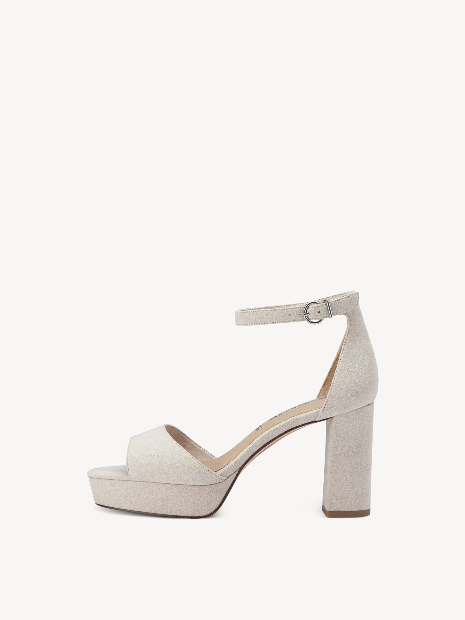 Sandale à talon - beige