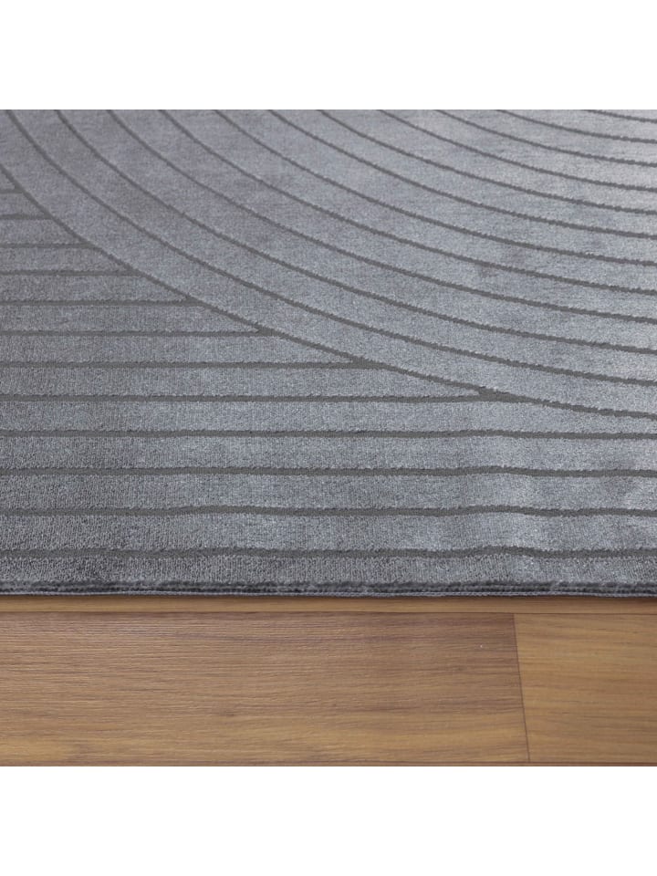 Teppich Boss Kurzflor Teppich Sofia Grau günstig kaufen 120 x 170 cm