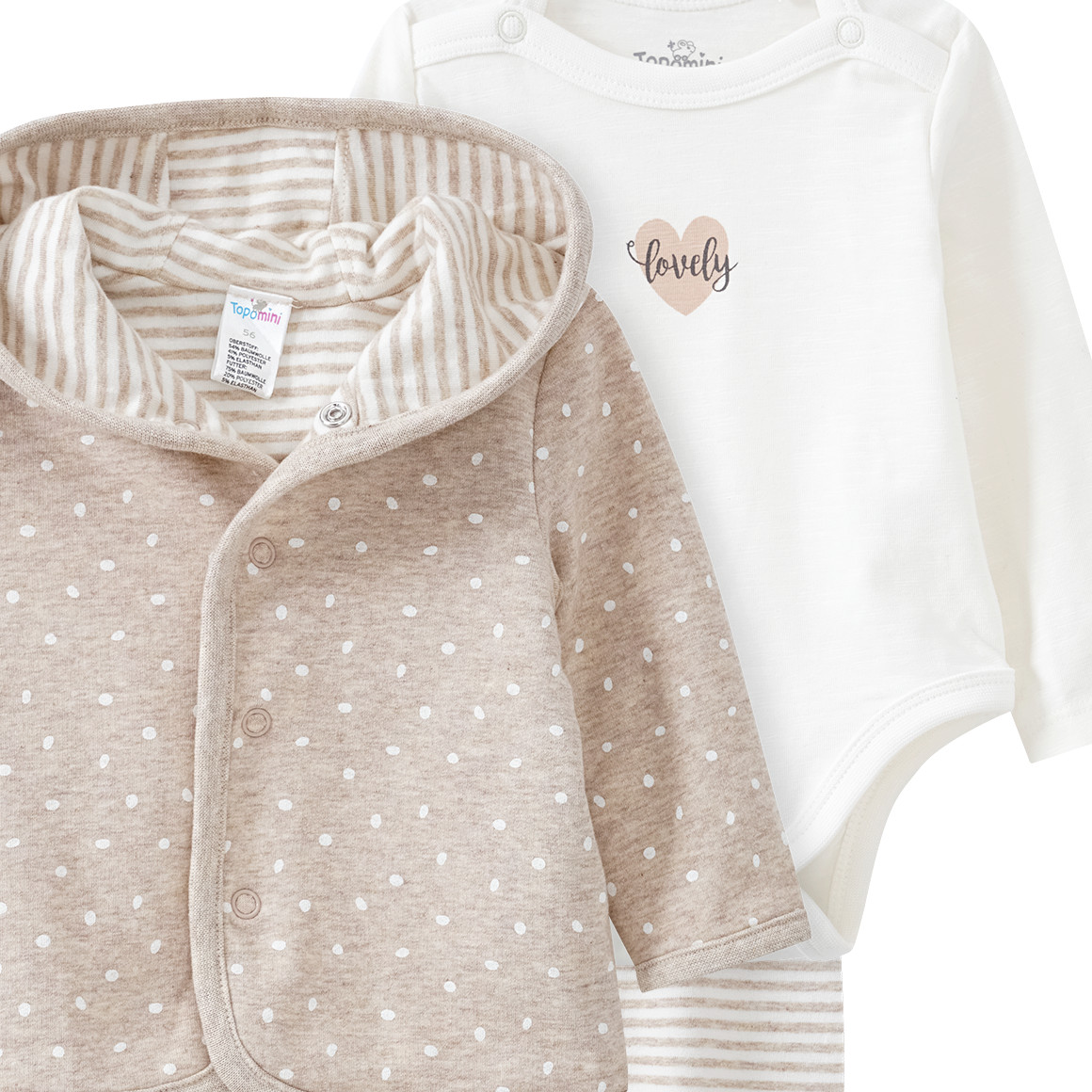 Newborn Body, Hose und Jacke