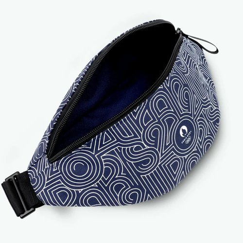 Small Antibes navy blue fanny pack