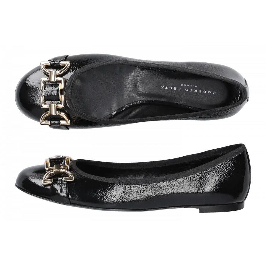 Roberto Festa - Ballerinas ROBERTA Lackleder - schwarz