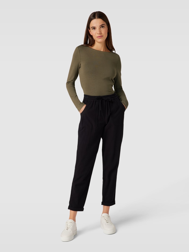 Longsleeve mit U-Boot-Ausschnitt in schilf
