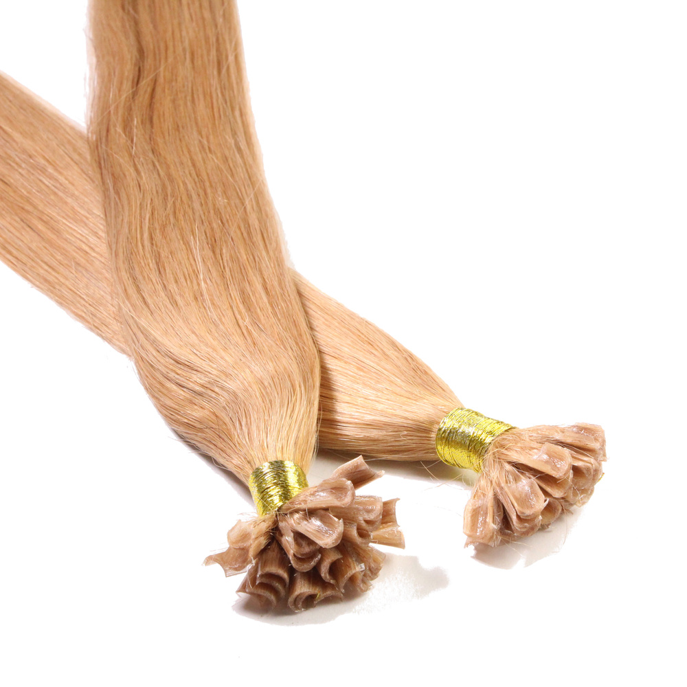 hair2heart Extensions à chaud bonding cheveux naturels #27 Blond doré foncé 1g extensions