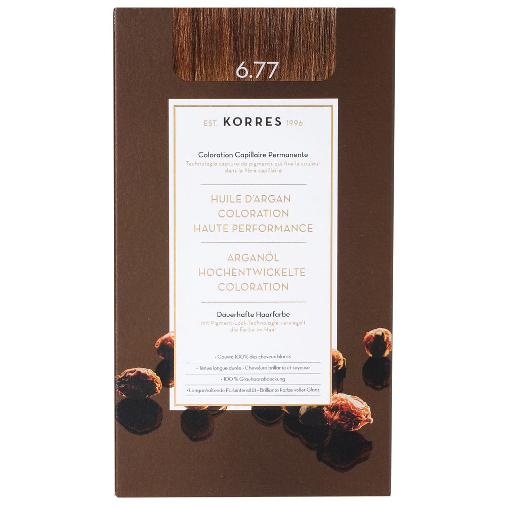 Korres Argan Oil Hair Colorant 6.77 Gianduja