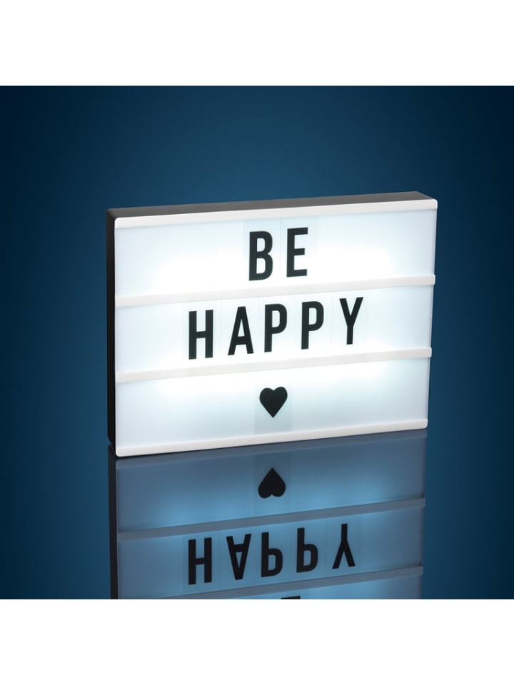 EASYmaxx LED-Leuchtkasten in Schwarz/Weiß mit 173 Buchstaben & Symbole günstig kaufen onesize