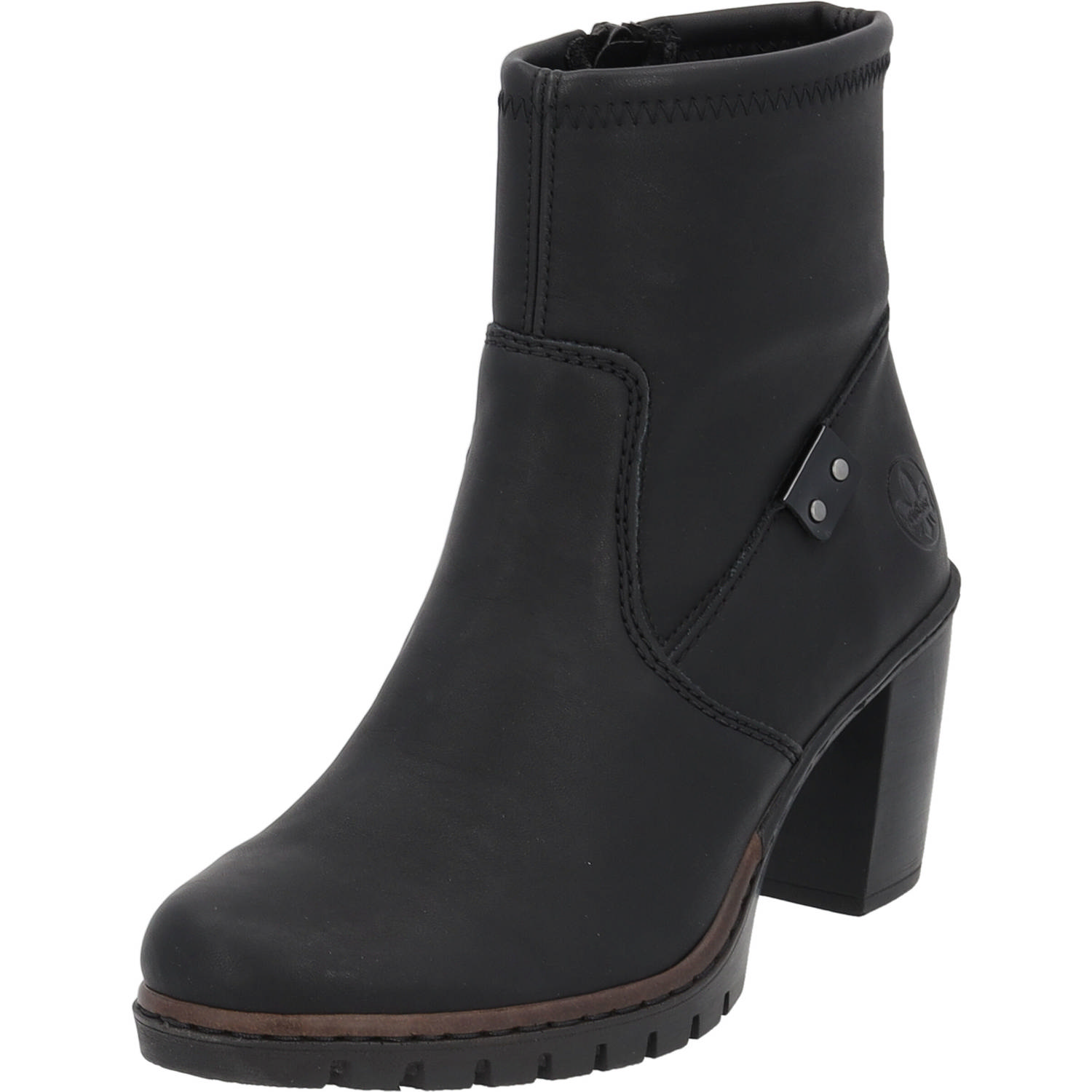 Rieker Y2558, Stiefeletten, Damen, schwarz/schwarz/schwarz