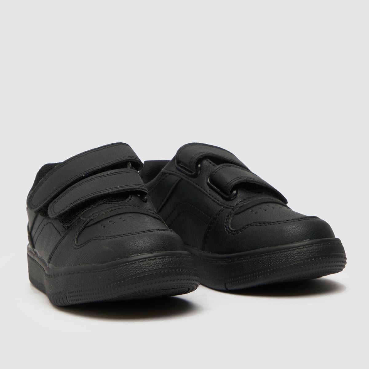 Schuh svarta maskinskor för pojkar, småbarn