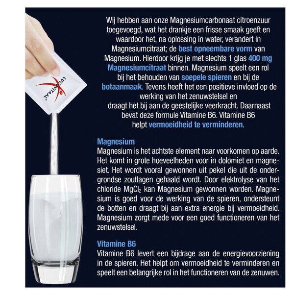 Lucovitaal Magnézium 400mg Forte tasakok 20 darab