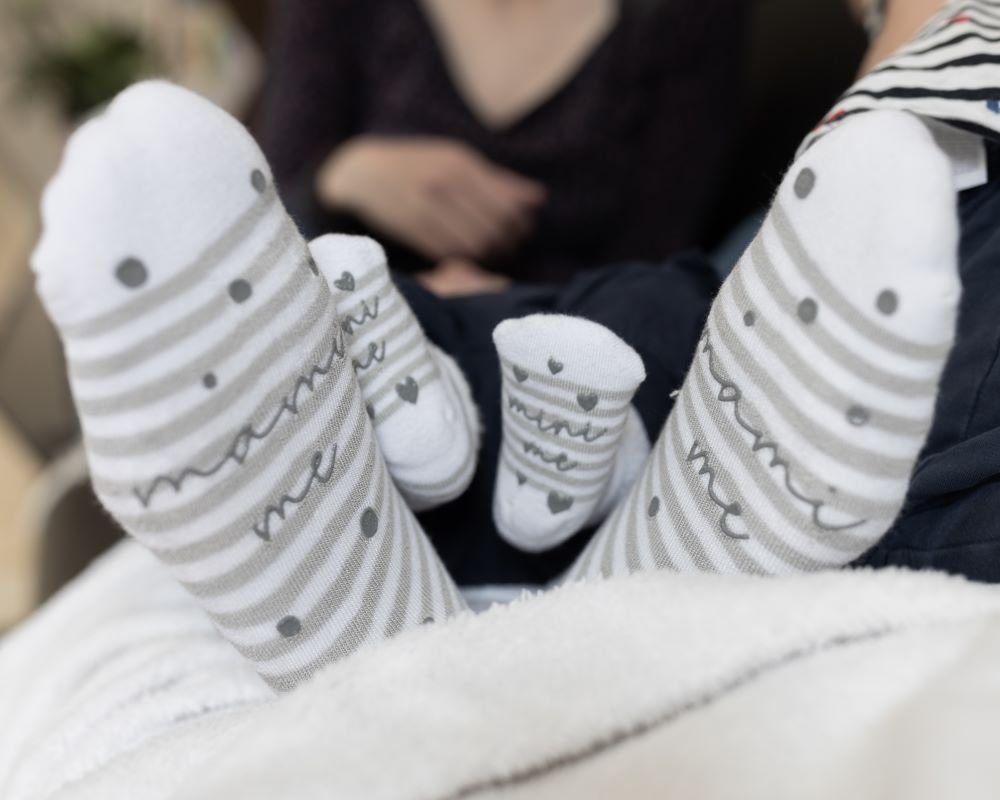 melovely Haussocken Bambus-Socken für Mama & Baby 