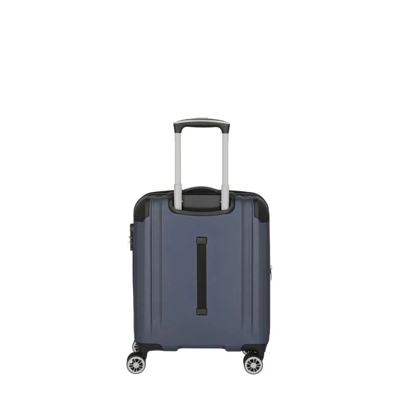 Travelite CITY Trolley S (55cm) mit 4 Rollen (erweiterbar) - Marine