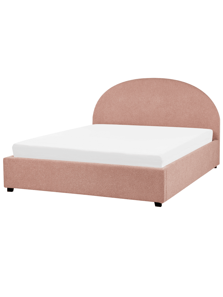 Beliani Doppelbett VAUCLUSE in Rosa - (W) 174 x (H) 112 x (L) 214 cm günstig kaufen onesize