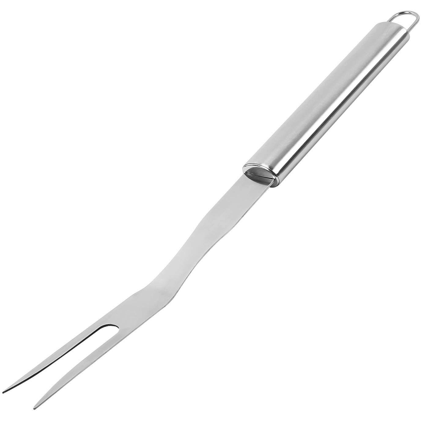 VERCO Grillbesteck-Set BBQ Besteck für Grillfeier inkl. Tragetasche, (6 tlg), Geschenk Set Grill Zange Fleisch Gabel Steak Messer in Edelstahl