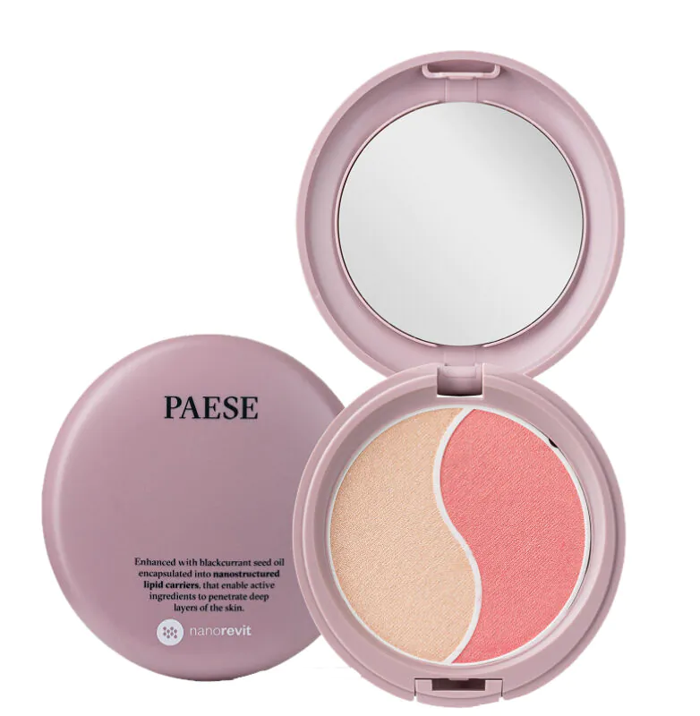 „Paese Nanorevit Glow Duo Effect“ skaistinamoji pudra ir skaistalai