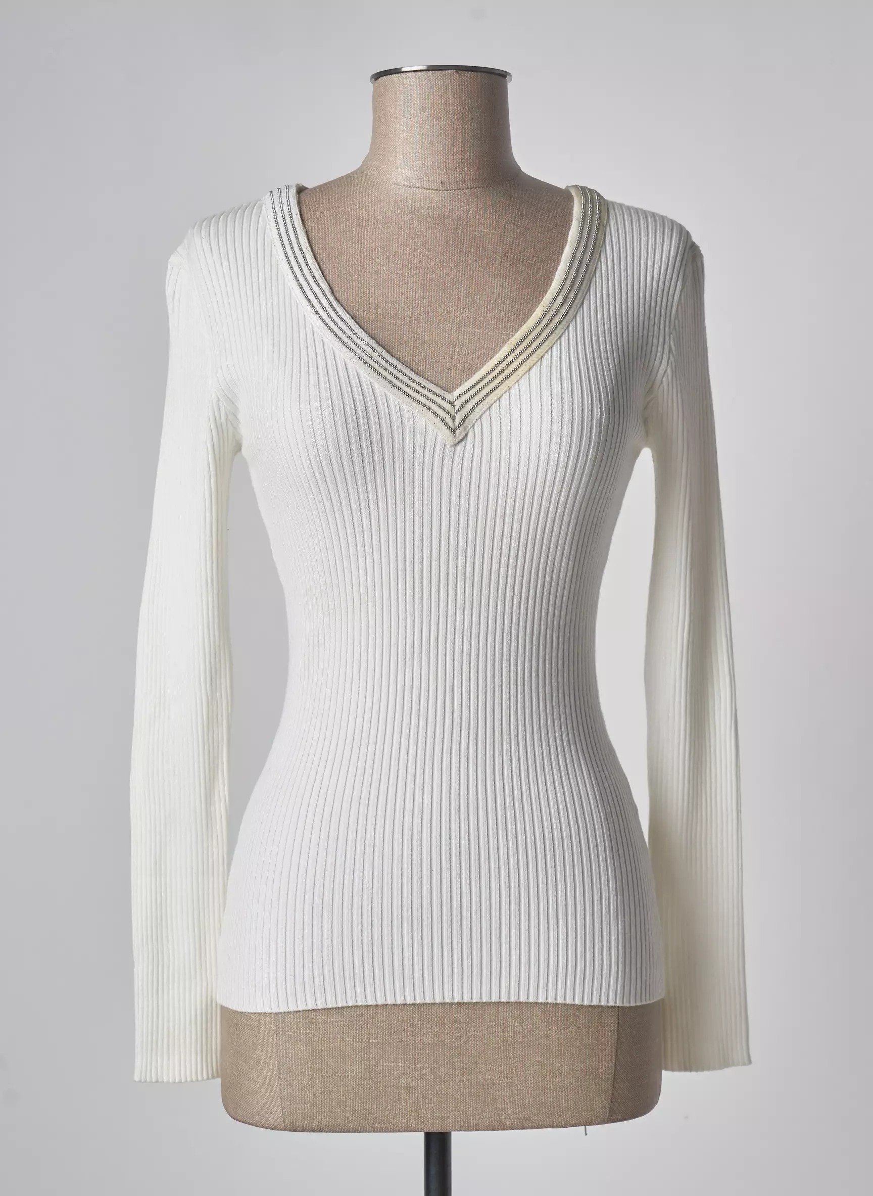 Moragn Pulls Femme couleur beige