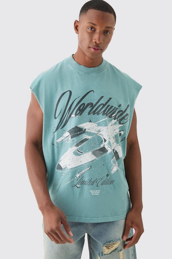 Oversize Tanktop mit Print