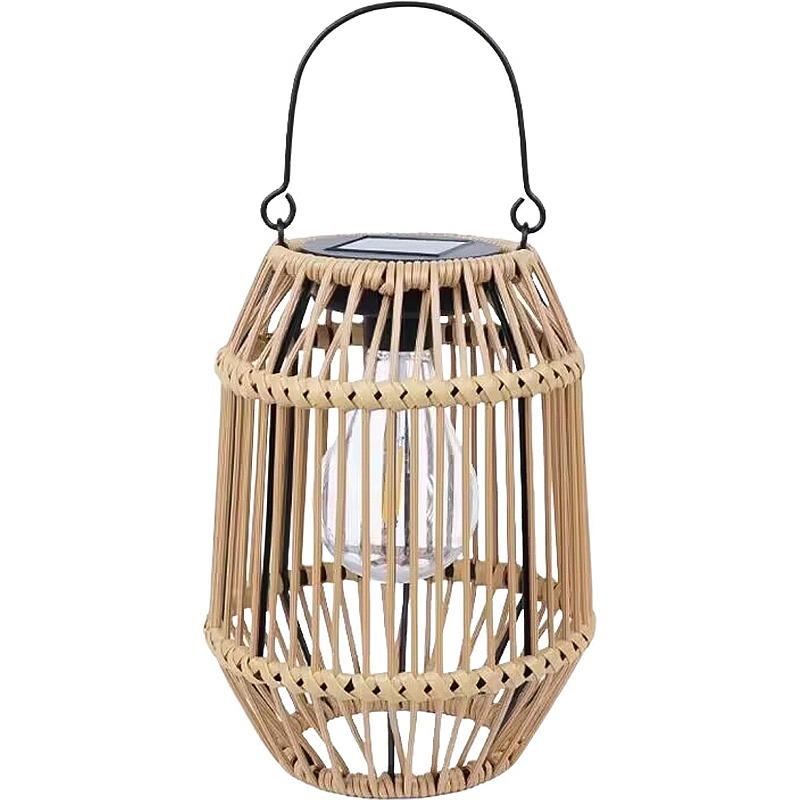 Home Lykt 16x21 cm, rattan, solcelle