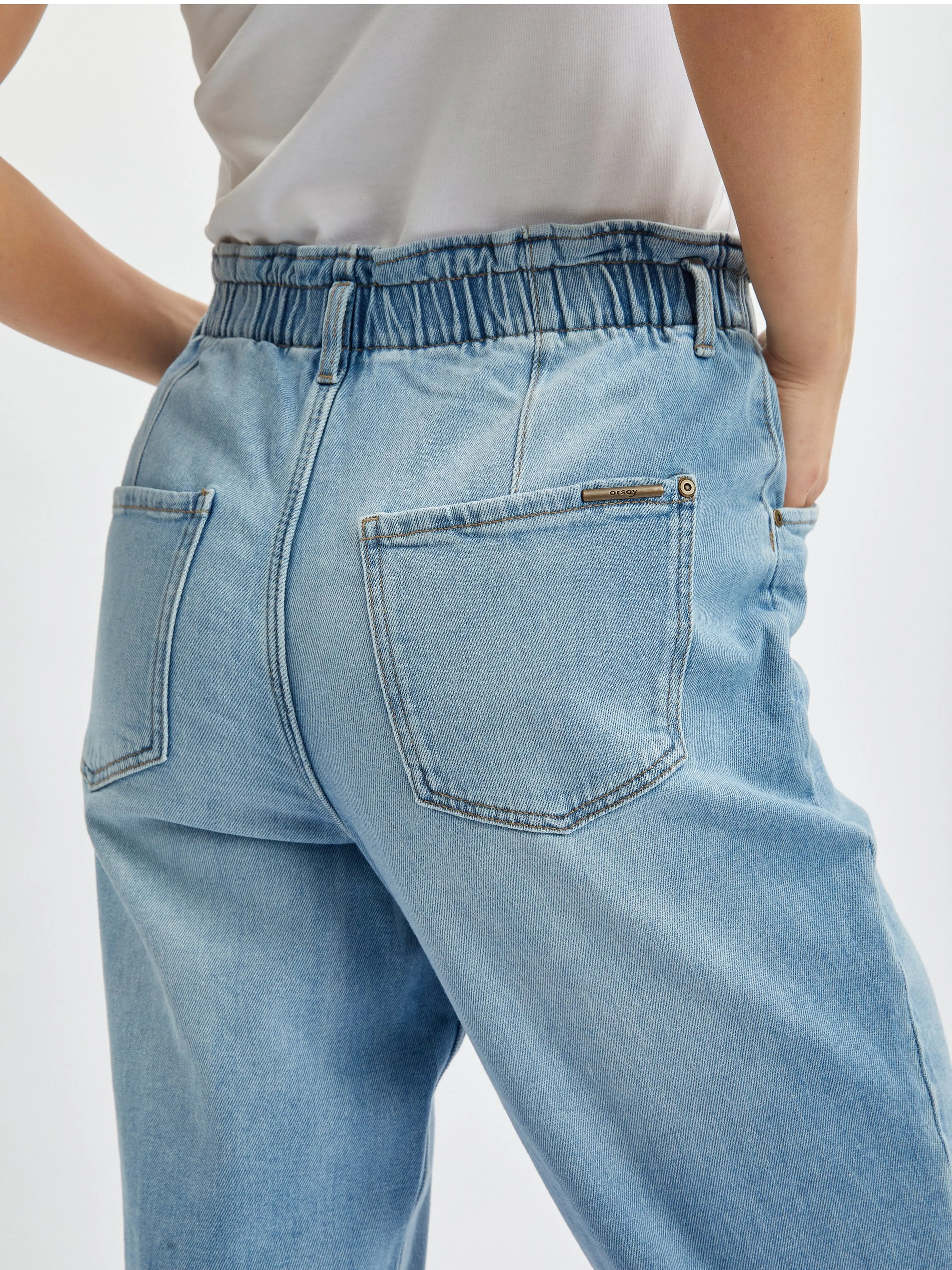 Hellblaue Damen-Boyfriend-Jeans ORSAY