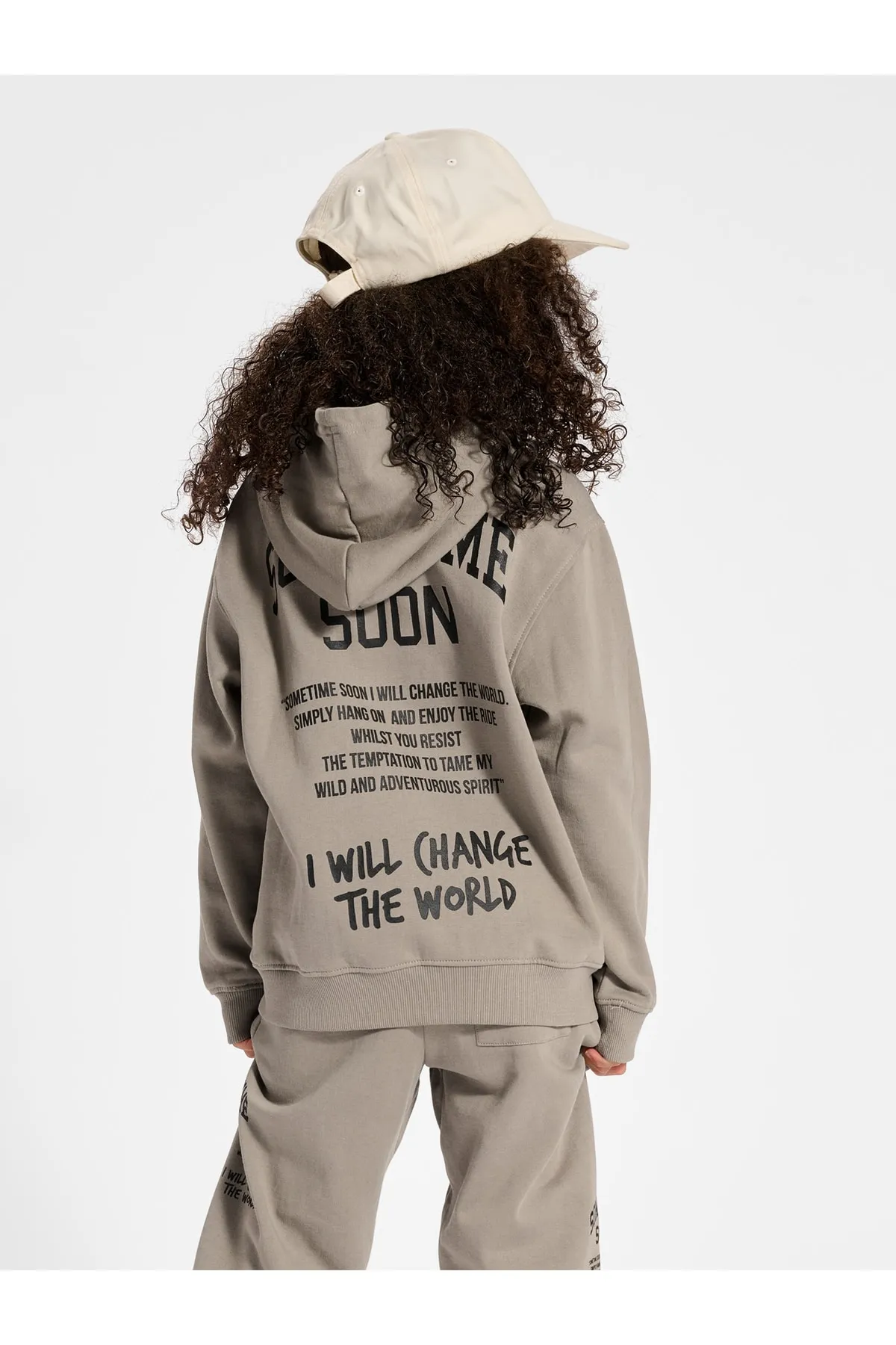 Sometime Soon  Sweatshirt - Braun - Regular Fit