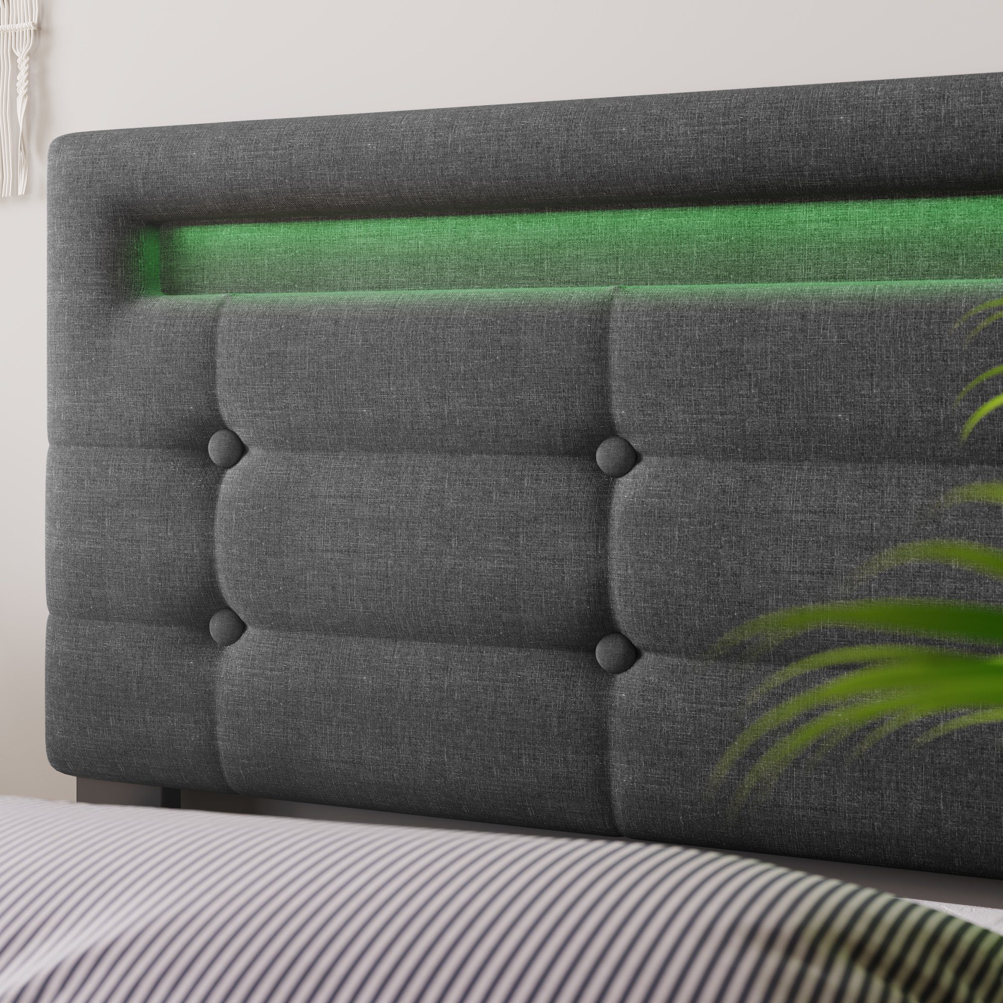 REDOM Polsterbett Polsterbett Einzelbett Doppelbett Bett Funktionsbett mit Schubladen (ohne Matratze/mit Matratze), aus Massivholz, 90×200cm/140×200cm