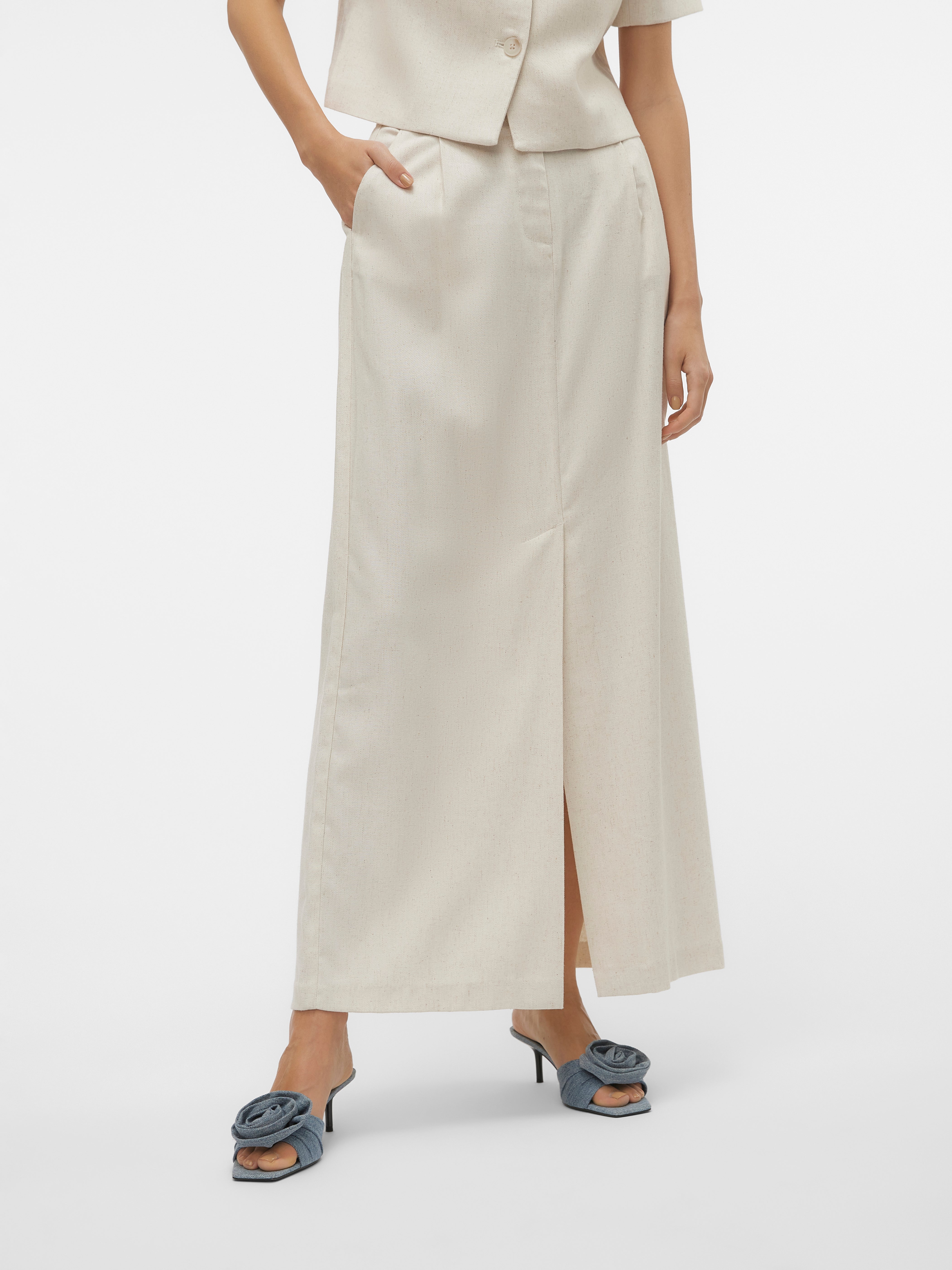 VMFLORENCE Hohe Taille Langer Rock