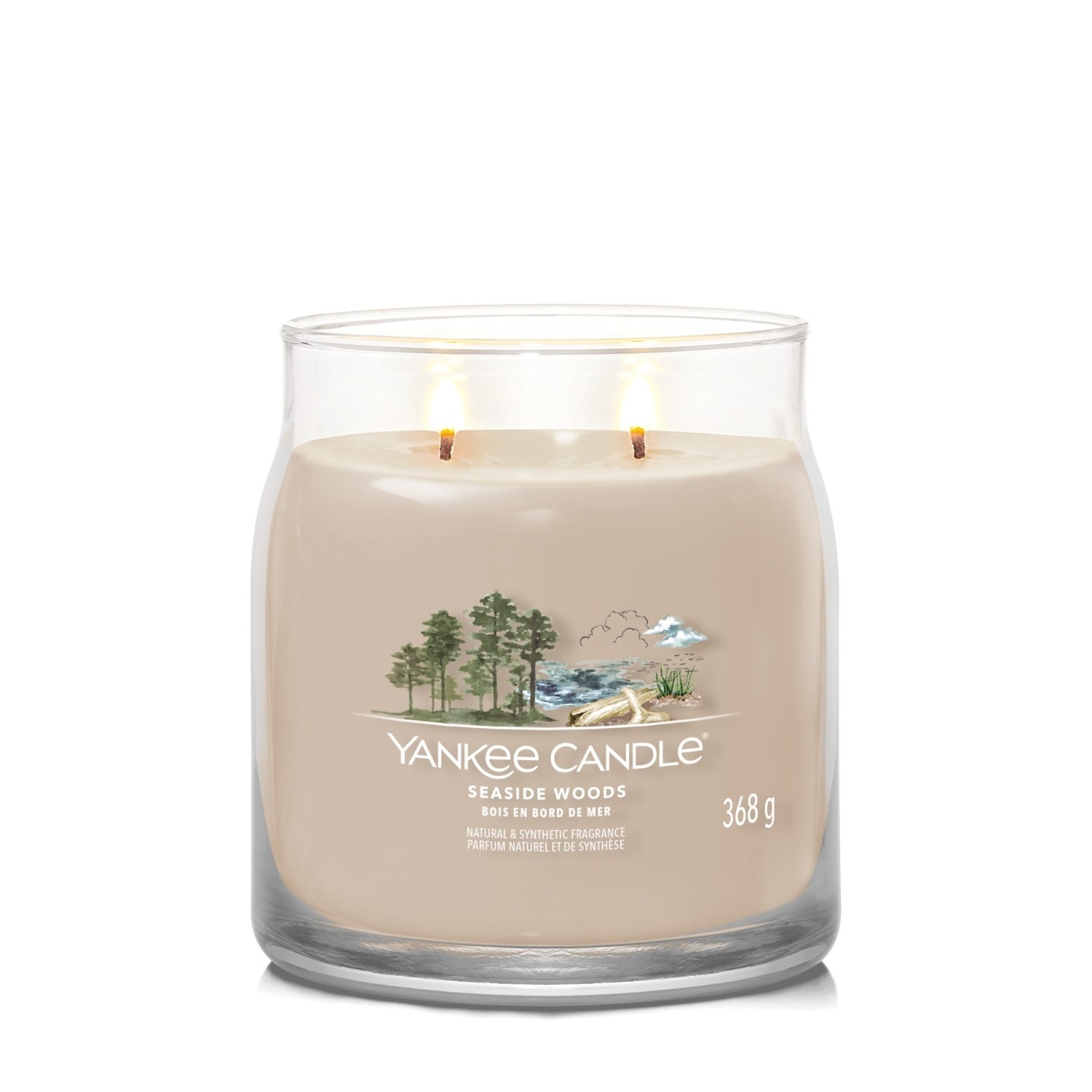 Svíčka YANKEE CANDLE střední dřevěná dóza u moře