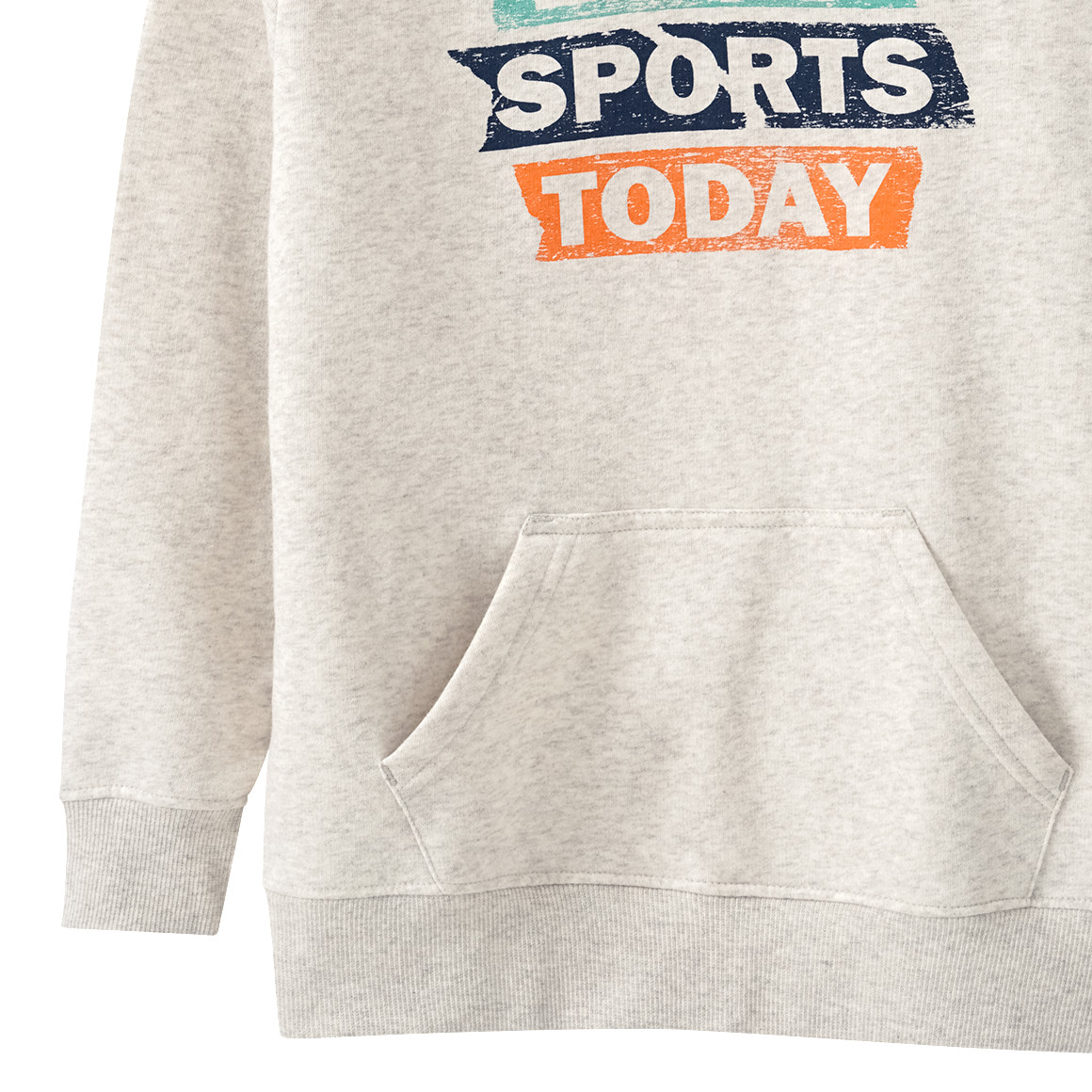 Jungen Hoodie mit Schriftzug-Print