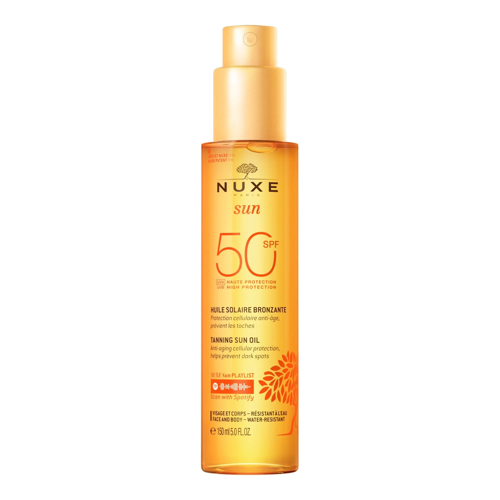Ulje za sunčanje za lice i tijelo SPF50 - Ulje za sunčanje za tijelo s visokom zaštitom, Ulje za sunčanje za lice s visokom zaštitom.