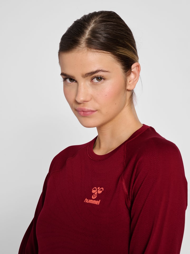 Hummel Hummel T-Shirt Raglanärmel Hmlongrid Damen in RHUBARB/NASTURTIUM günstig kaufen