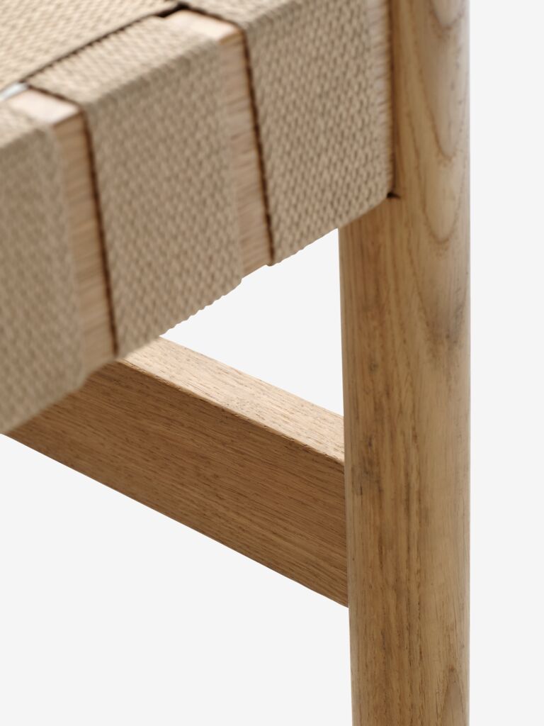 VADEHAVET Sofa rozkładana VADEHAVET 189x67 tkanina naturalna/dąb
