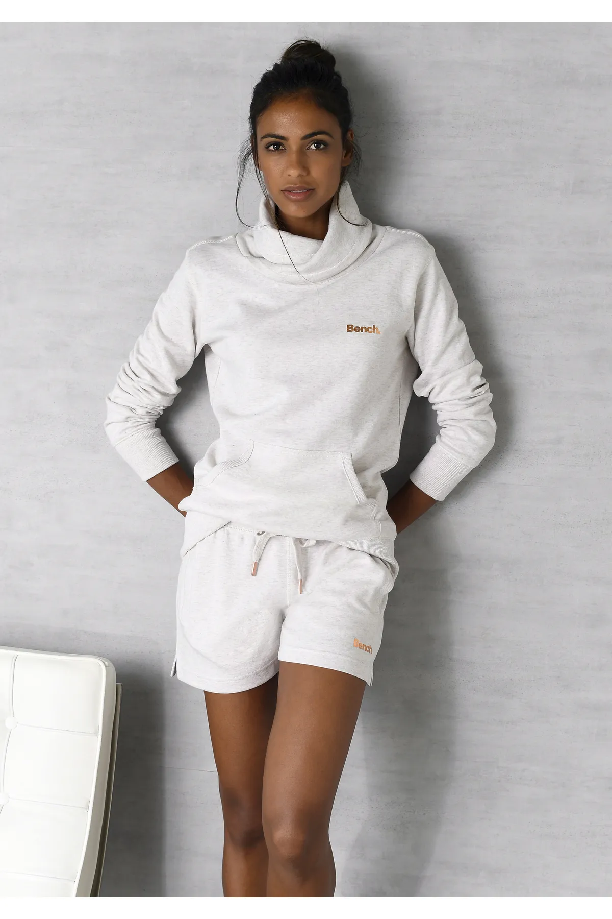 BENCH  Sweatshirt - Beige - Regular Fit