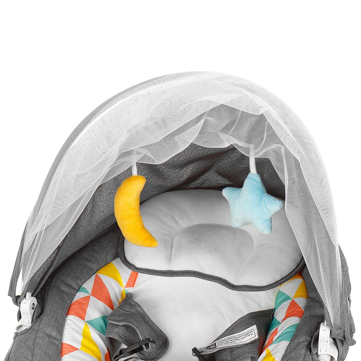 MAEREX Babyschaukel elektrische Babywippe mit abnehmbarem Esstisch, bluetooth Musik, Fernbedienung max. 9kg