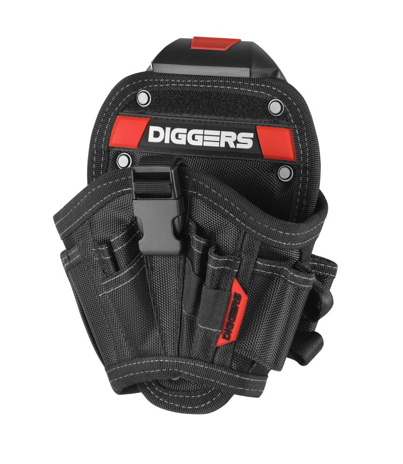 Fondina per trapano medio DIGGERS DK576 Quick Klik con borsa portaoggetti