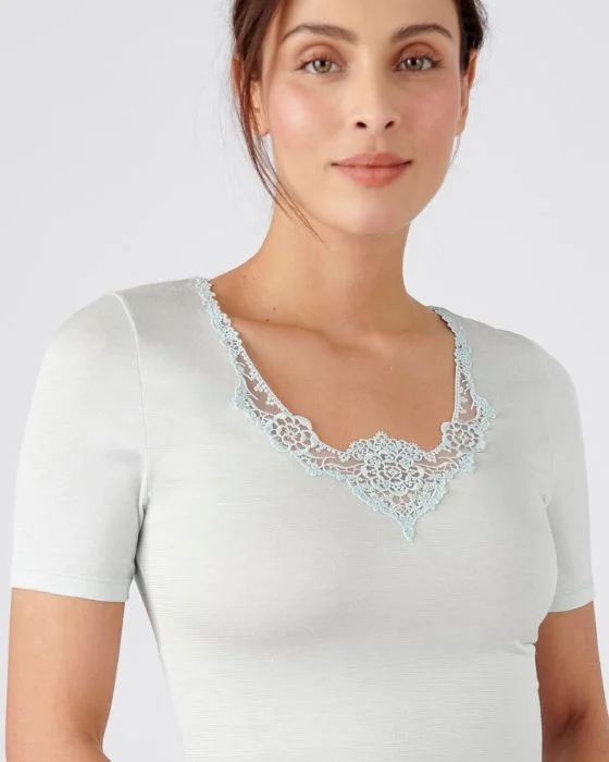 Tee-shirt manches courtes Thermolactyl 10% soie