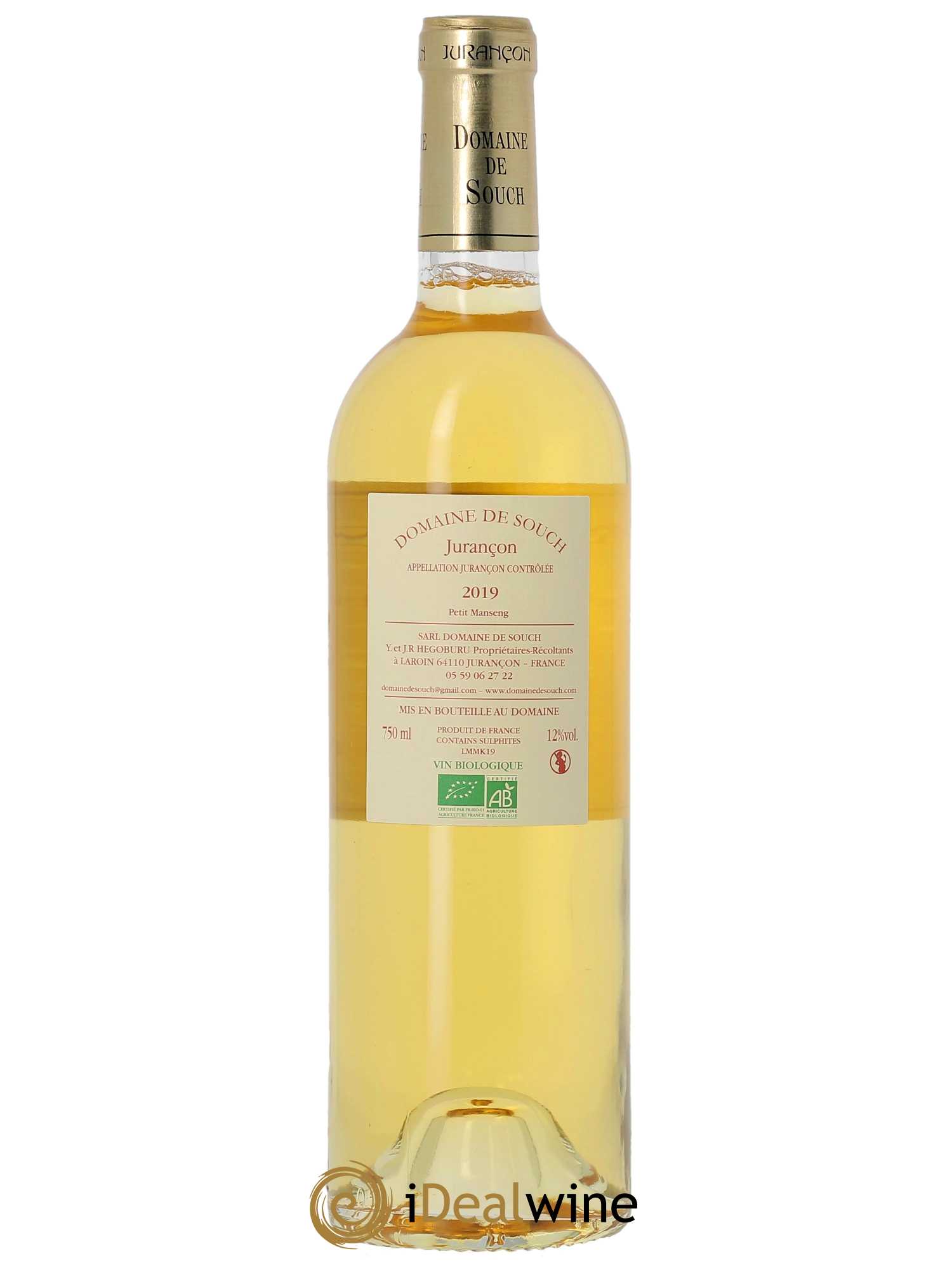 Jurançon Marie Kattalin Souch (Domaine de)  2019 - Lot de 1 Bouteille