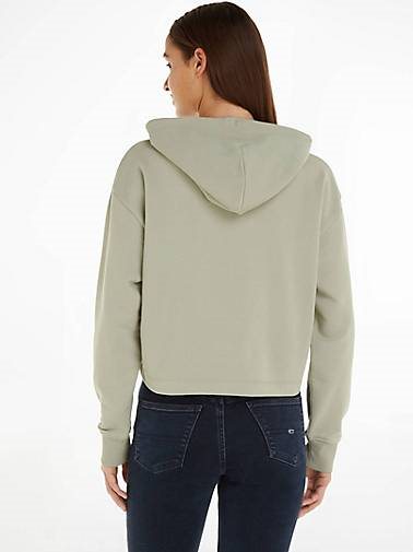 TOMMY-JEANS Damen Hoodie TJW ESSENTIAL LOGO HOODIE Relaxed Fit