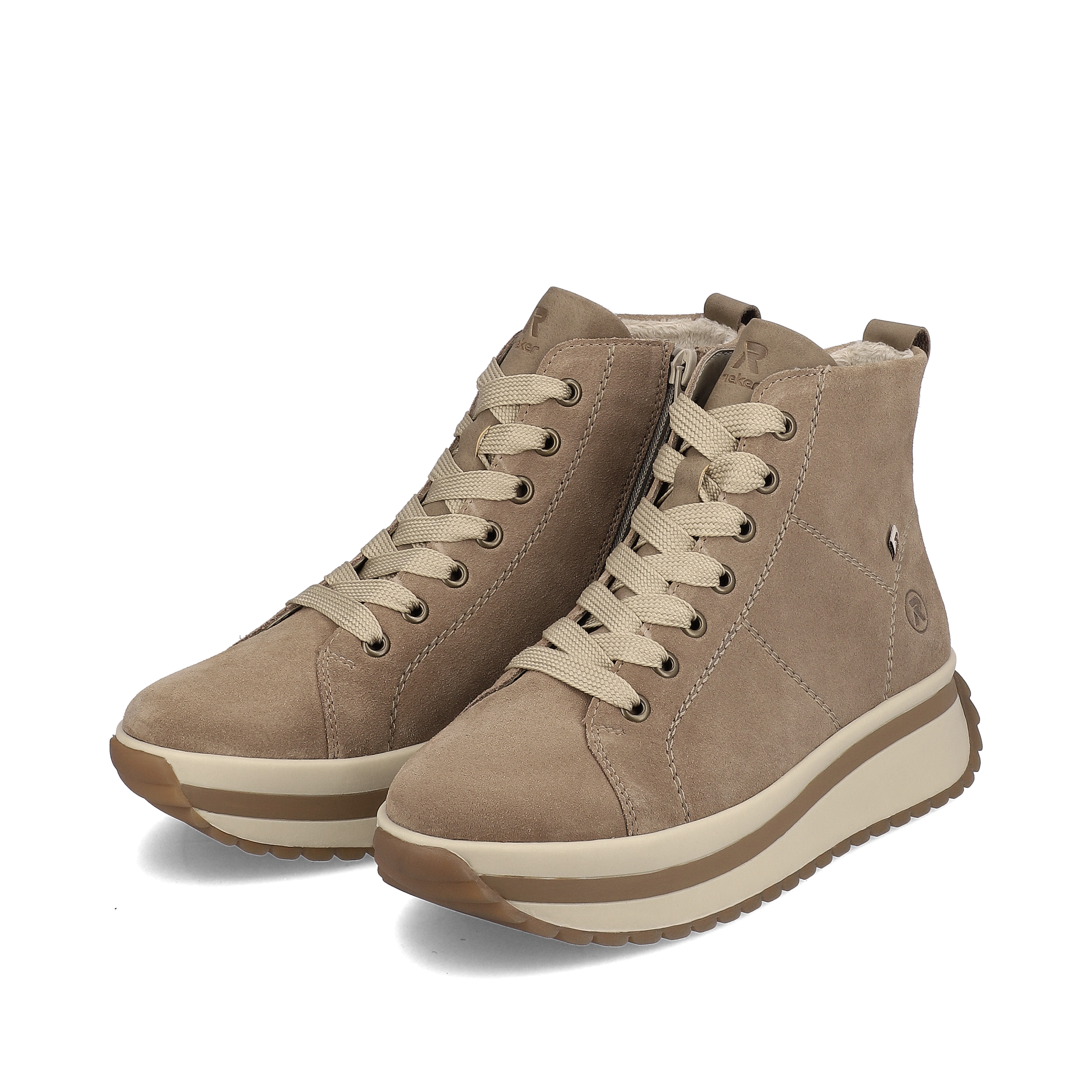 Rieker Damen Sneaker High hazel wood