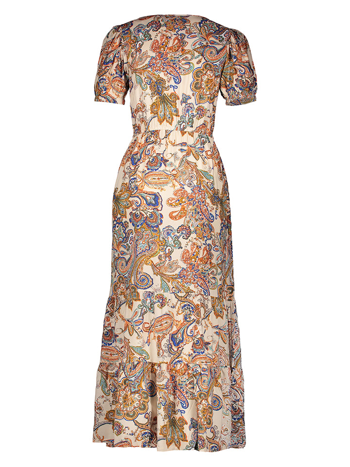 Vivance Kleid in Creme/ Blau/ Orange günstig kaufen