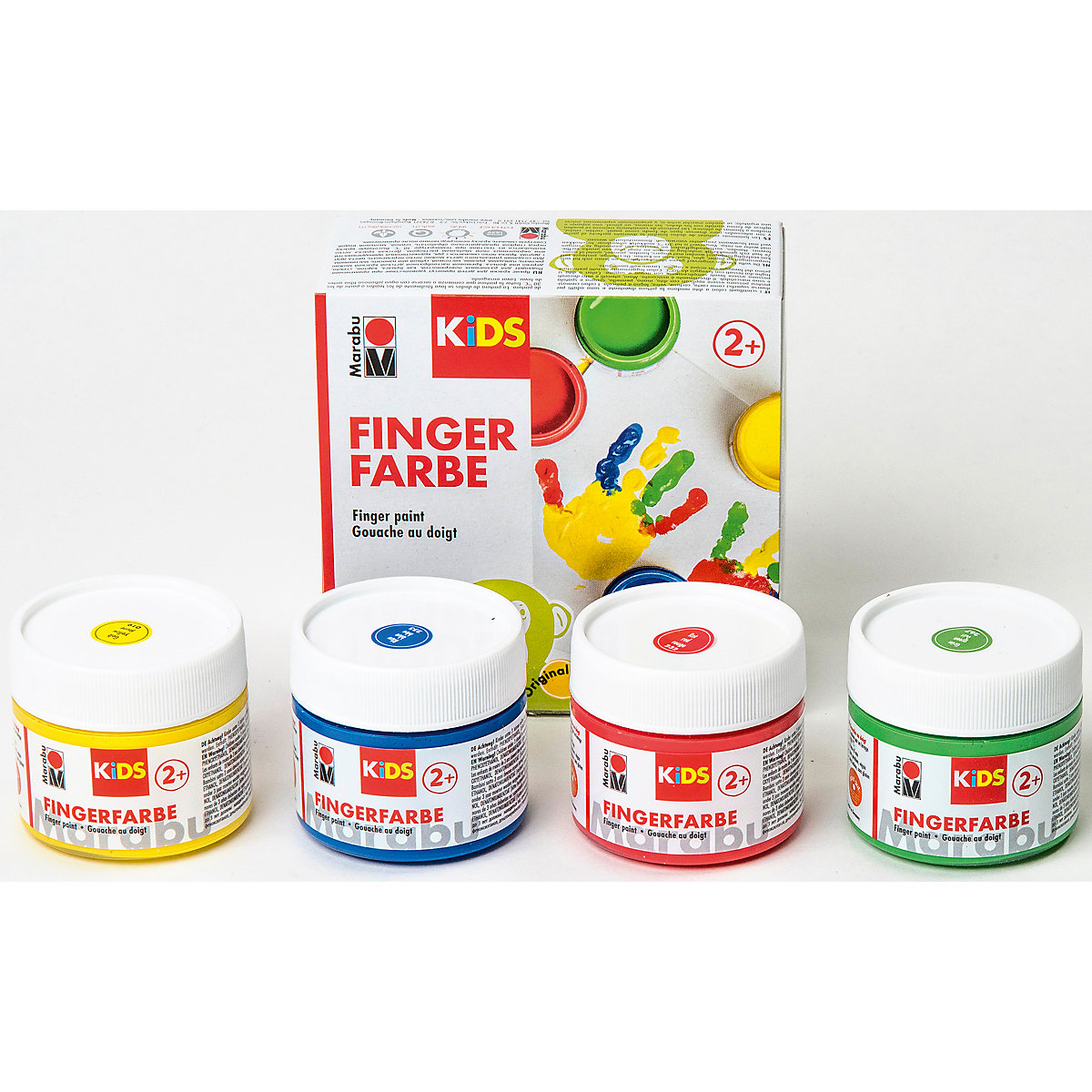 KIDS Fingerfarbe, 4 x 100 ml