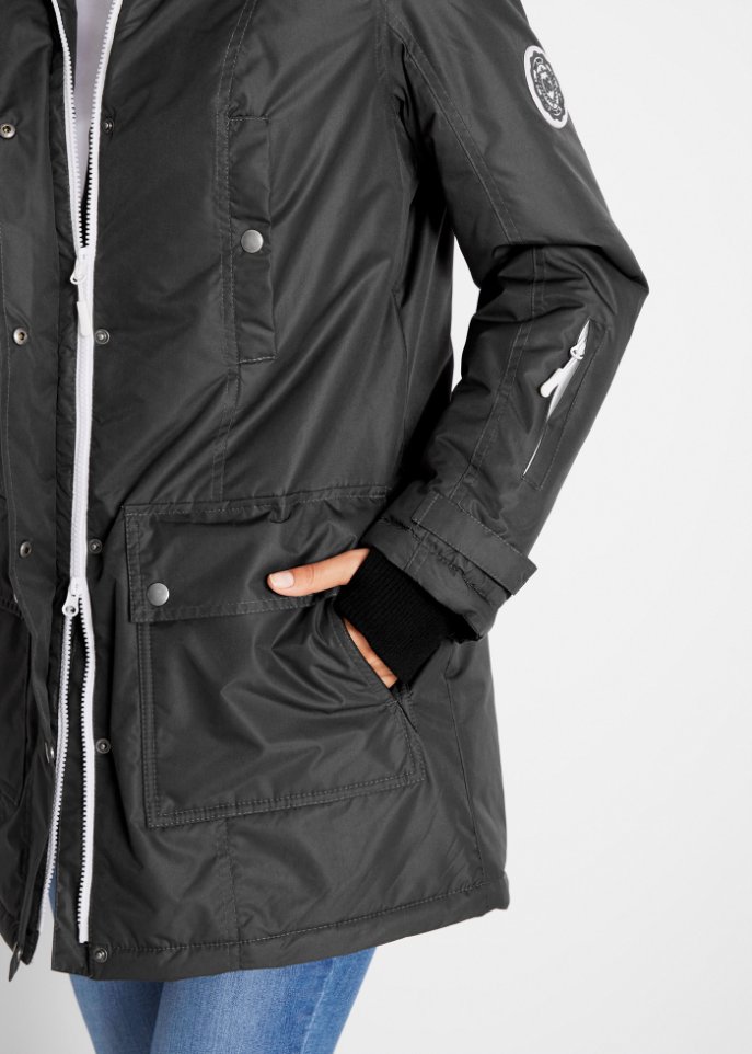 Outdoor-Funktions-Jacke mit Kapuze