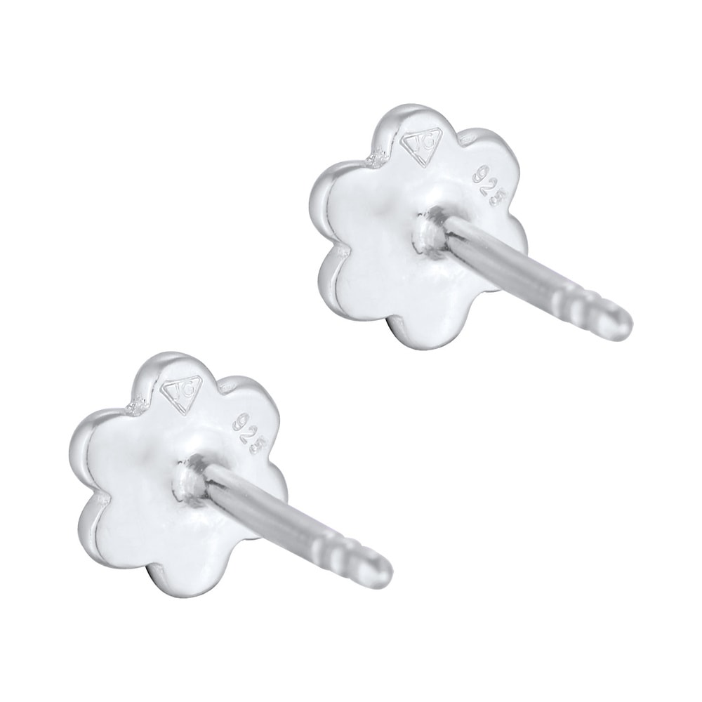 Elli Elli Boucles d'Oreilles Enfants clous d'oreilles fleur Ludique avec cristal bleu  Boucles d'oreilles