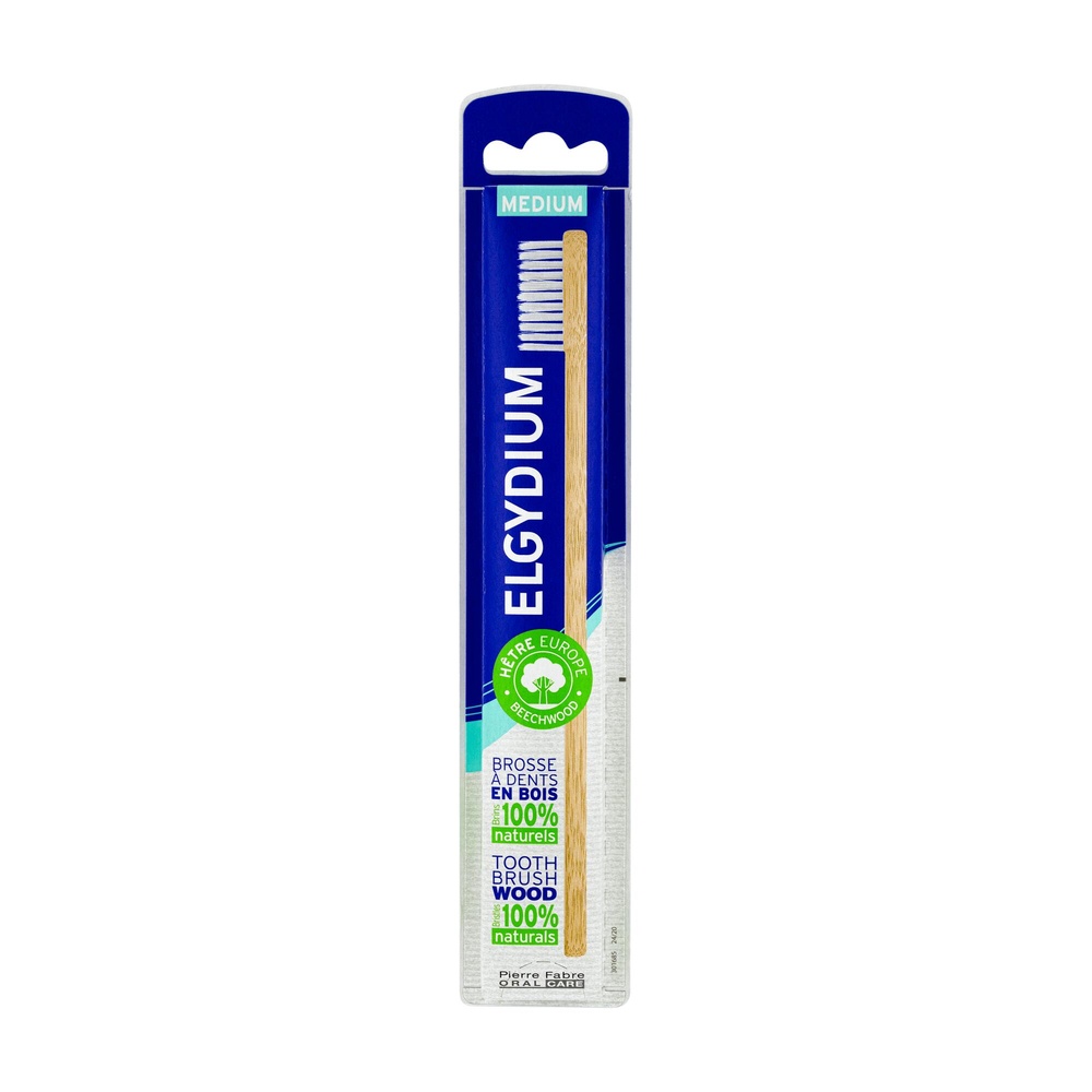 Oral Care ELGYDIUM Brosse à dents Bois Eco conçuemédium Brosse à dents