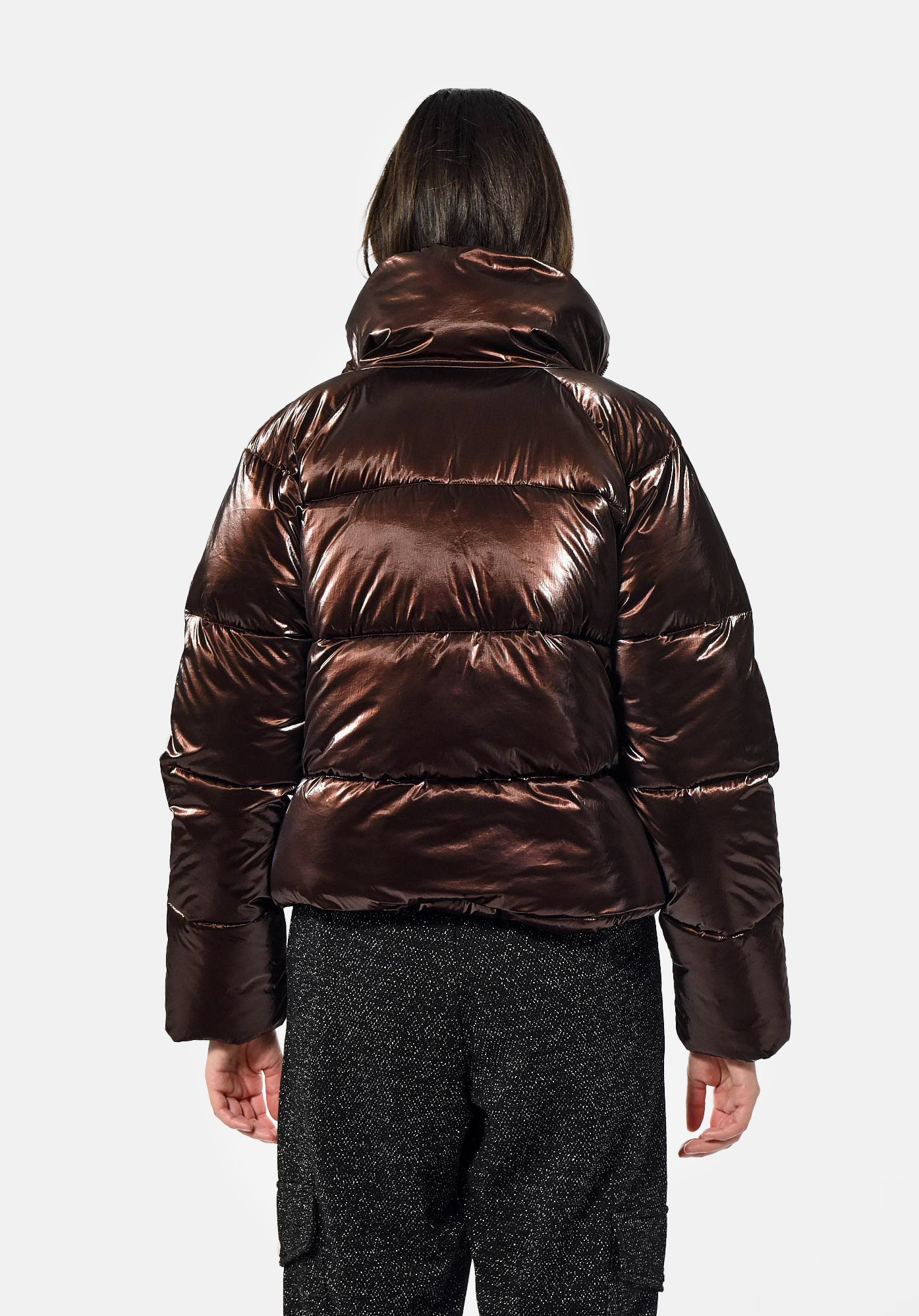 DEAN   Doudoune marron brillante Femme