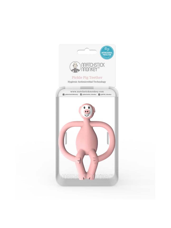MATCHSTICK MONKEY Matchstick Monkey Beißring / Zahnungshilfe Tiermotive Pickle Schwein günstig kaufen onesize