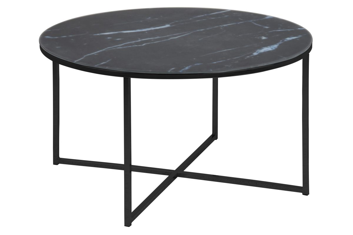Couchtisch Alisma Schwarz Ø 80 cm