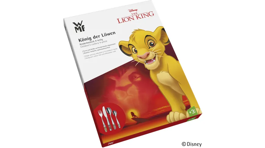WMF Kinderbesteck The Lion King, 4-tlg.