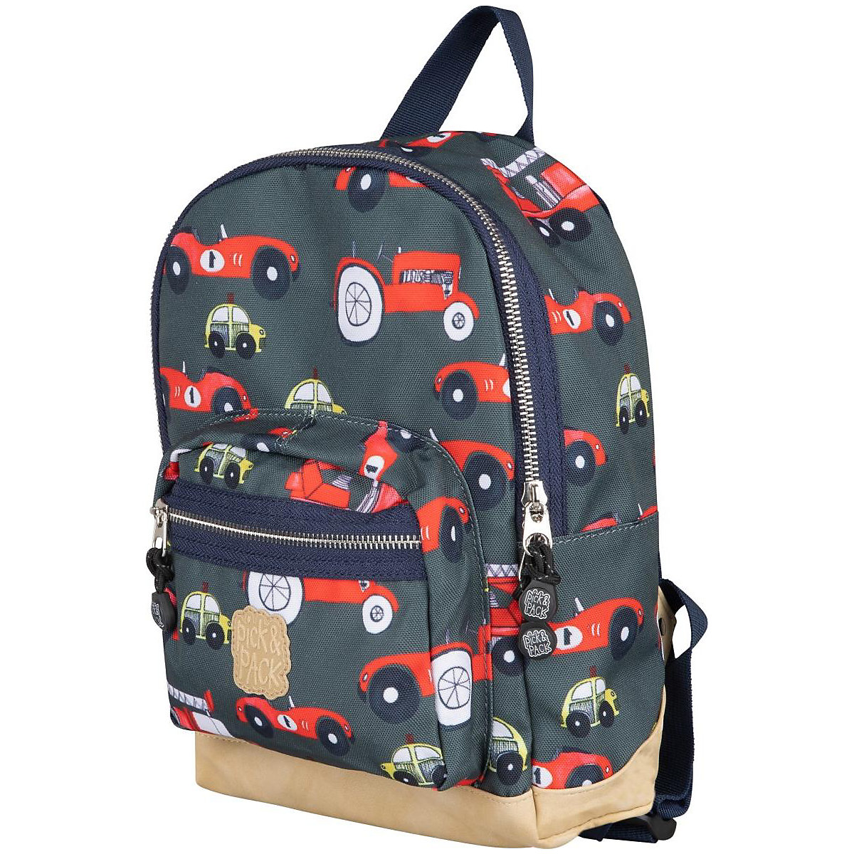 Kinderrucksack S Cars Leaf Green