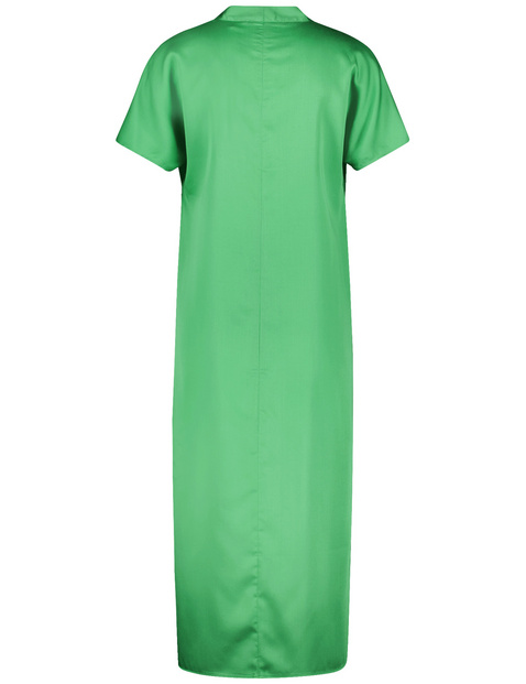 Fließendes Midikleid mit V-Ausschnitt