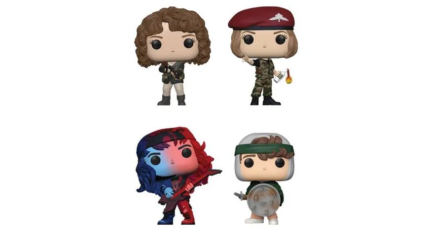 Funko - POP! - Stranger Things - Nancy, Robin, Eddie & Dustin 4-Pack